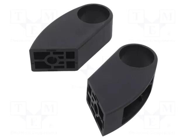 Holder; aluminium,technopolymer PA; graphite; L: 524mm; M.1053-P ELESA+GANTER M.1053P/30-495-EP
