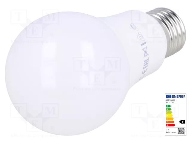 LED lamp; warm white; E27; 230VAC; 1055lm; P: 11.5W; 2700K ams OSRAM 4052899971028