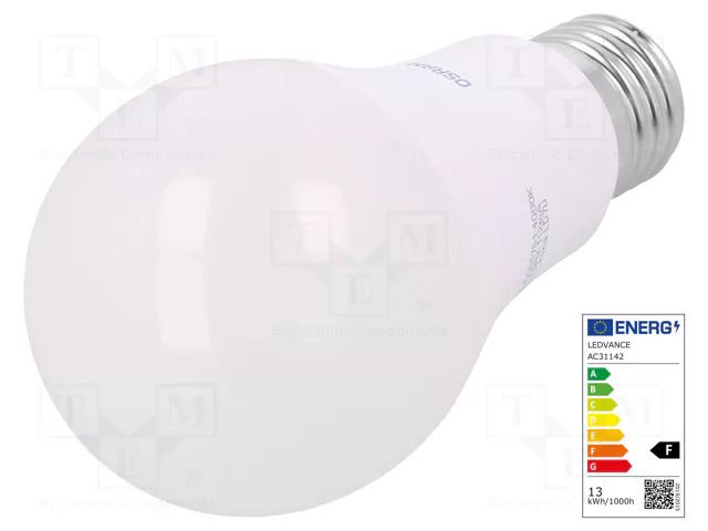 LED lamp; neutral white; E27; 230VAC; 1521lm; P: 14W; 4000K Inventronics/ams OSRAM 4052899973428