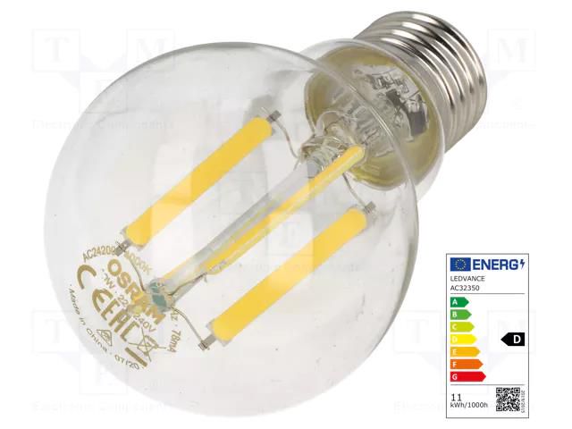 LED lamp; neutral white; E27; 230VAC; 1521lm; P: 11W; 4000K ams OSRAM 4058075439597