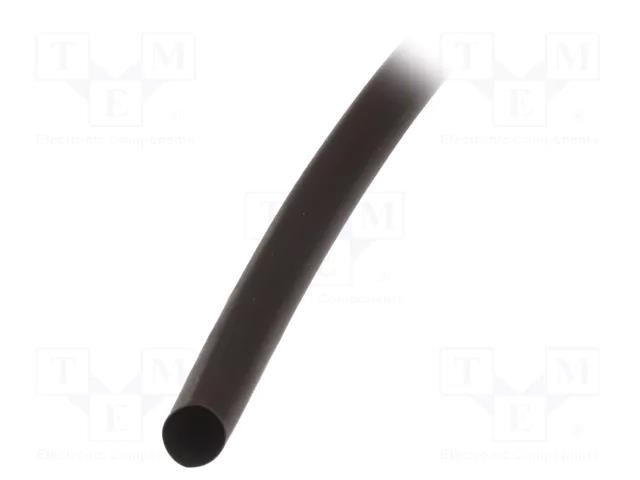 Heat shrink sleeve; 2: 1; 4.8mm; black HELLERMANNTYTON TR27-4.8/2.4-BK
