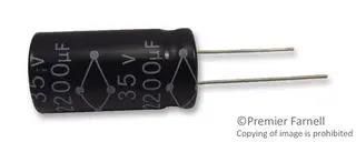 CAP, 2200┬╡F, 35V, 20% MCGPR35V228M16X32