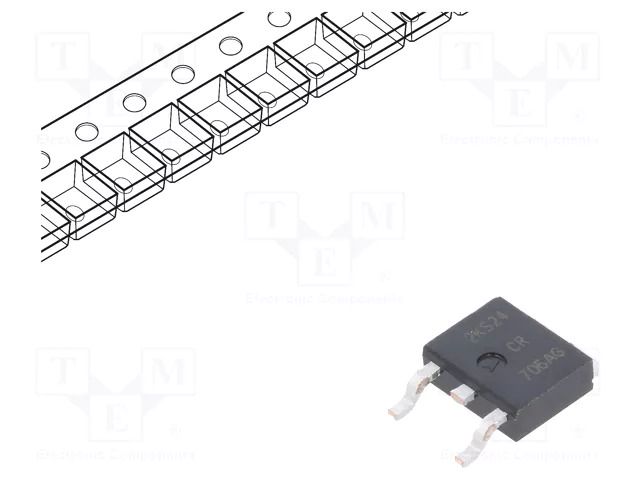 Thyristor; 400V; Ifmax: 4A; 2.6A; Igt: 25mA; DPAK; SMD; reel,tape LITTELFUSE MCR706AT4G-LF