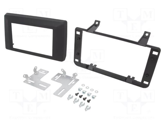 Radio frame; Dacia; 2 DIN; black 4CARMEDIA RAM-40.106.2