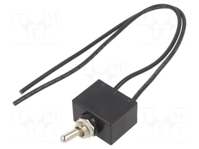 Switch: toggle; Pos: 2; SPST; OFF-(ON); 25A/12VDC; Leads: cables SWITCH COMPONENTS TB1-1B-DC-WW
