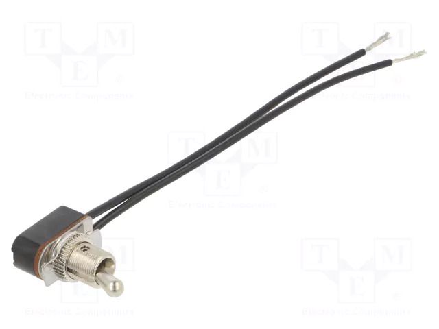 Switch: toggle; Pos: 2; SPST; ON-OFF; 6A/12VDC; Leads: cables; TC/TC SWITCH COMPONENTS TC-1A-DC-W-2