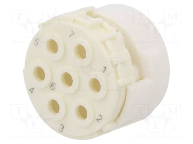Connector: M23; contact insert; PIN: 7; male; for cable HUMMEL 7.003.907.101