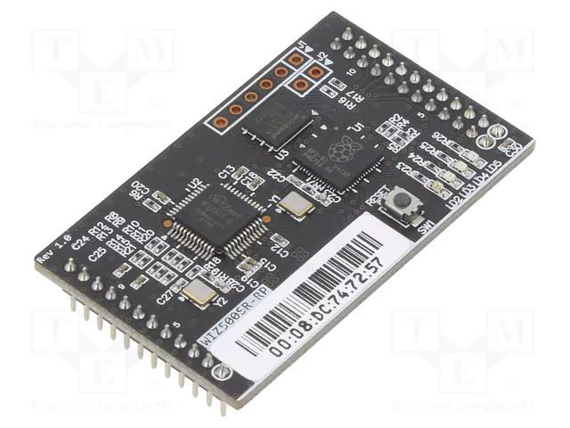 Module: Ethernet; Comp: RP2040; Cortex M0+; 3.3VDC; pin header WIZNET WIZ500SR-RP