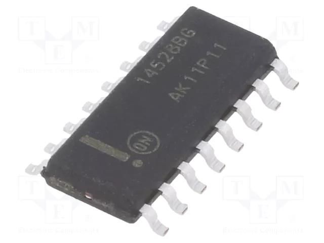 IC: digital; monostable,multivibrator; Ch: 2; IN: 3; CMOS; 3÷18VDC ONSEMI MC14528BDG