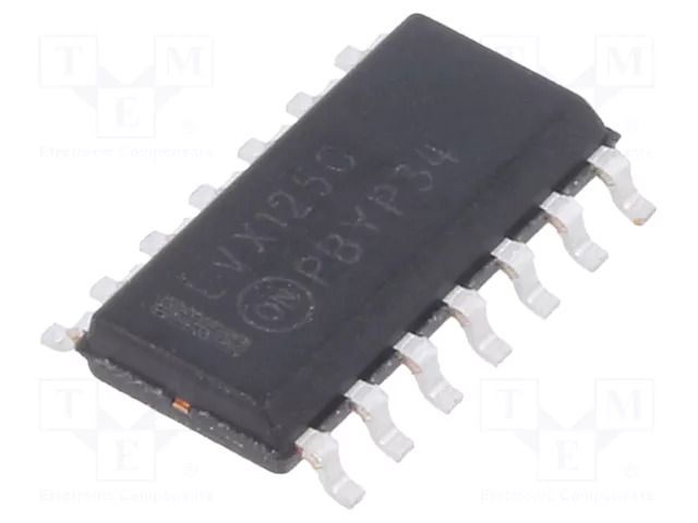 IC: digital; bus buffer; Ch: 4; IN: 2; CMOS; SMD; SO14NB; LVX; -40÷85°C ONSEMI MC74LVX125DG