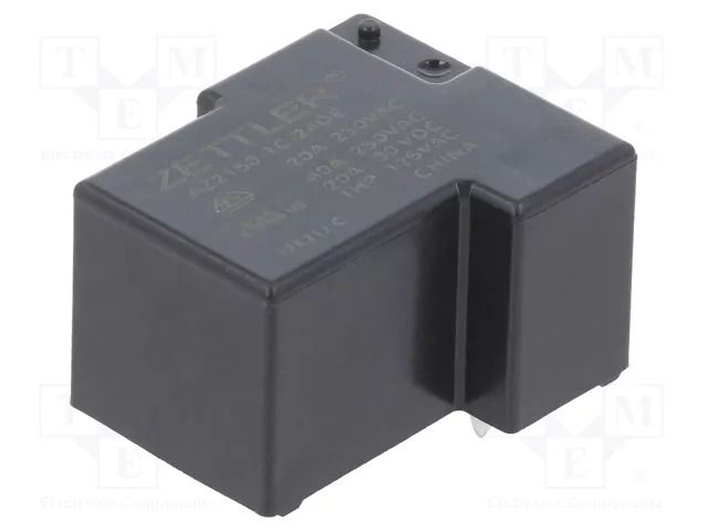 Relay: electromagnetic; SPDT; Ucoil: 24VDC; 40A; max.300VAC; AZ2150 ZETTLER AZ2150-1C-24DE
