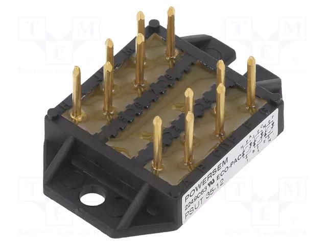 Module: thyristor; opposing x3; 1.2kV; 35Ax3; ECO-PAC 1; Ifsm: 200A POWERSEM PSUT35/12