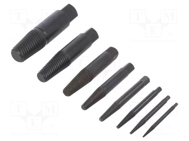 Kit: screw extractor; 8pcs. RENNSTEIG REN.4709023