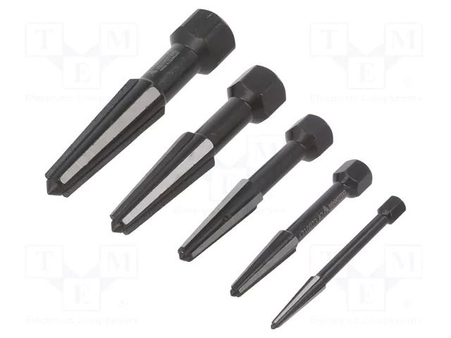 Kit: screw extractor; 5pcs. RENNSTEIG REN.4719043