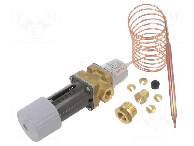 Thermostatic valve; G 3/8"; brass; AVTA; 0÷16bar; 2.3m DANFOSS 003N1144