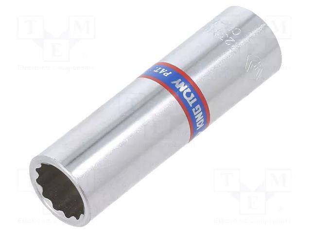 Socket; 12-angles,socket spanner; 10mm; 1/4"; long KING TONY KT-223010M
