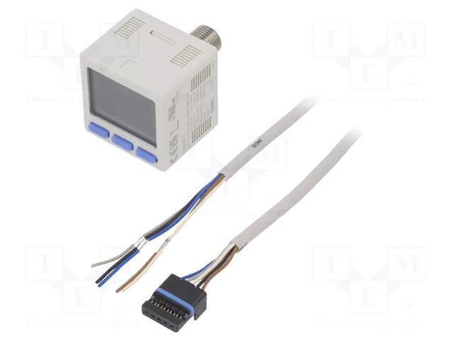 Module: transducer; pressure; -100÷100kPa; IP rating: IP40; ZSE20 SMC ZSE20B-T-01-W