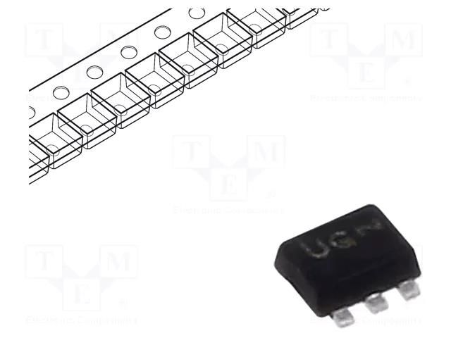 IC: digital; AND; Ch: 1; IN: 2; CMOS; SMD; SOT553; MiniGate; -55÷125°C ONSEMI NL17SV08XV5T2G