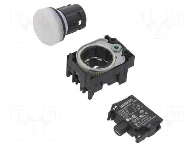 Control lamp; 22mm; -25÷70°C; Illumin: LED; Ø22mm; IP67; 24VAC SIEMENS 3SU1102-6AA60-1AA0