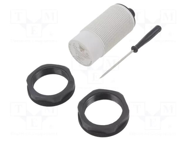 Sensor: capacitive; Range: 0÷25mm; OUT: NPN / NO + NC; Housing: M30 CARLO GAVAZZI CA30CAN25NAM1
