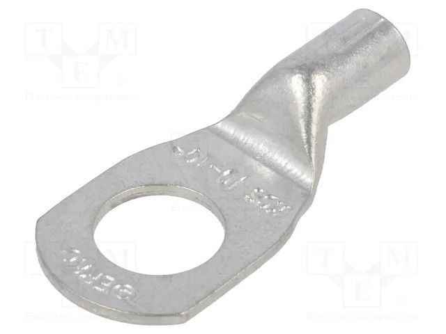 Tip: ring tube; M10; 10mm2; crimped; for cable; tinned; copper ERKO KCS-10-10/1