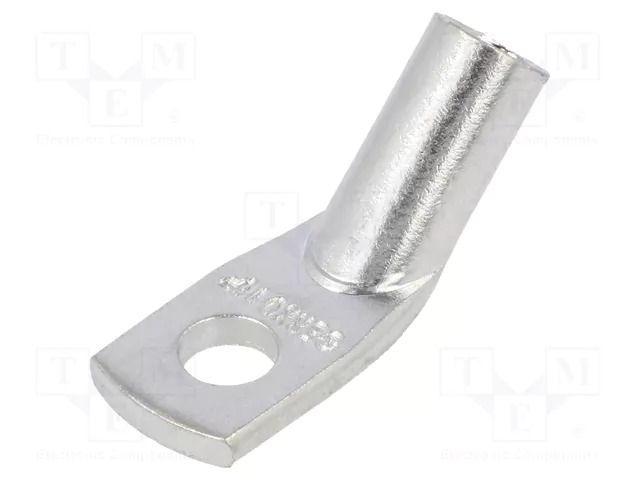 Tip: ring tube; M6; 16mm2; crimped; for cable; angled 45°; tinned ERKO KCS45-6-16/10