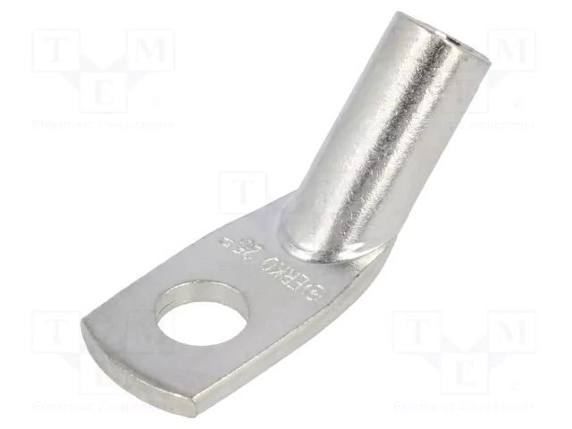 Tip: ring tube; M8; 25mm2; crimped; for cable; angled 45°; tinned ERKO KCS45-8-25/10