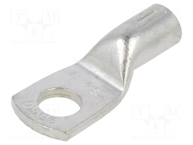 Tip: ring tube; M6; 10mm2; crimped; for cable; tinned; copper; 6.4mm ERKO KCS-6-10/1