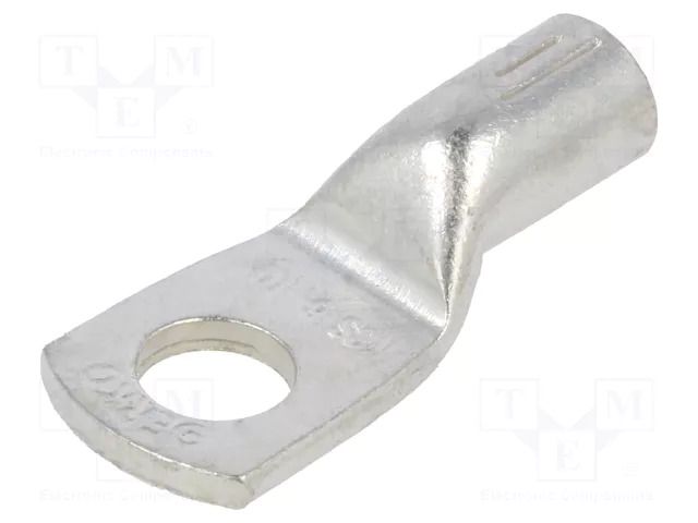Tip: ring tube; M6; 10mm2; crimped; for cable; tinned; copper; 6.4mm ERKO KCS-6-10/1