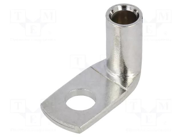 Tip: ring tube; M8; 25mm2; crimped; for cable; angled 90°; tinned ERKO KCS90-8-25/10