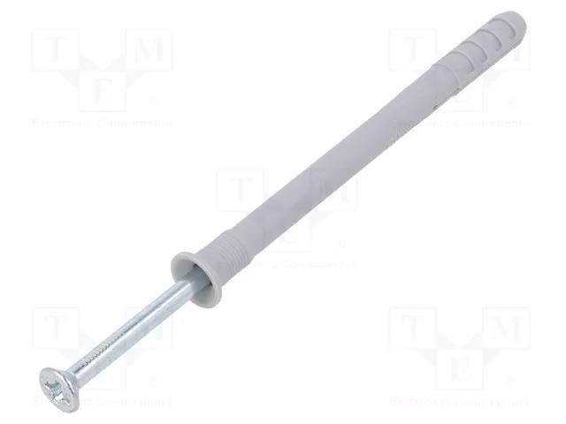 Plastic anchor; with screw; 8x100; zinc-plated steel; N; 100pcs. FISCHER FISCHER-48793