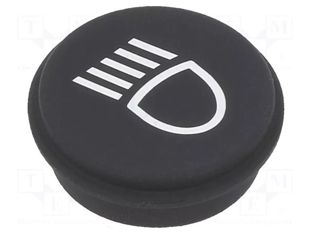 Button; round; Ø21mm; black; 09 EAO 09-0S12.0083