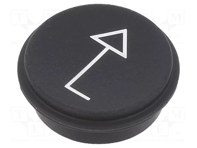 Button; round; Ø21mm; black; 09 EAO 09-0S12.0651B