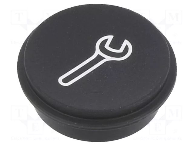 Button; round; Ø21mm; black; 09 EAO 09-0S12.0717