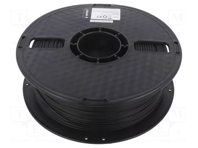 Filament: PET-G; 1.75mm; black; 220÷260°C; 1kg GEMBIRD 3DP-PETG1.75-01-BK