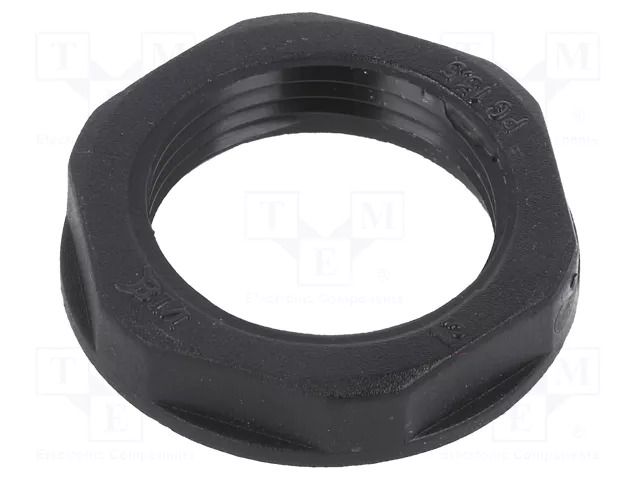 Nut; PG13,5; polyamide; black; Thread: PG; -20÷90°C BM GROUP BM4813N