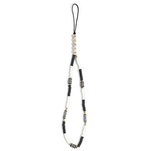 Guess pendant GUSTBCKH Phone Strap black-white/black-white Heishi Beads, Guess 3666339048341 3666339048341