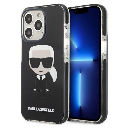 Karl Lagerfeld KLHCP13XTPEIKK iPhone 13 Pro Max 6,7" hardcase czarny/black Iconik Karl, Karl Lagerfeld 3666339048433 3666339048433