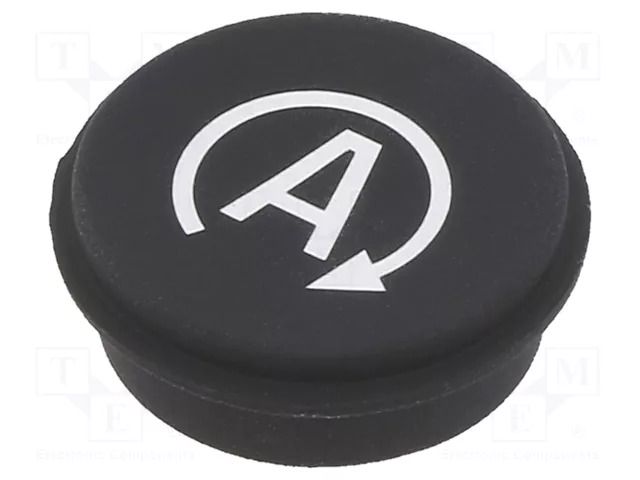 Button; round; Ø21mm; black; 09 EAO 09-0S12.3127