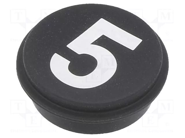 Button; round; Ø21mm; black; 09; Button marking: 5 EAO 09-0S12.C000238