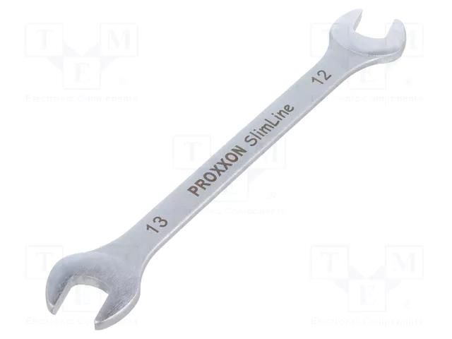 Wrench; spanner; 12mm,13mm; Chrom-vanadium steel; SlimLine PROXXON PR23836