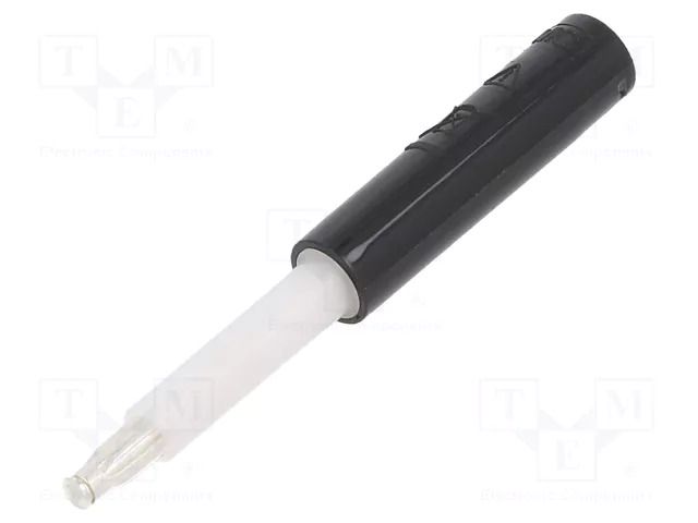 Connector: 2mm banana; plug; 25A; 30VAC; 60VDC; black; 47mm STÄUBLI PS2.3-21