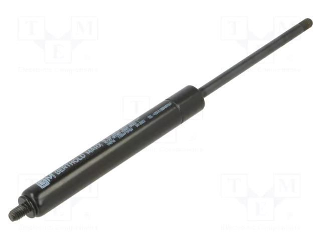Gas spring; Thread: M6; L: 195mm; Øout: 15mm; Piston diam: 6mm; 400N PNEUMAT ST-080-400N-V-D6