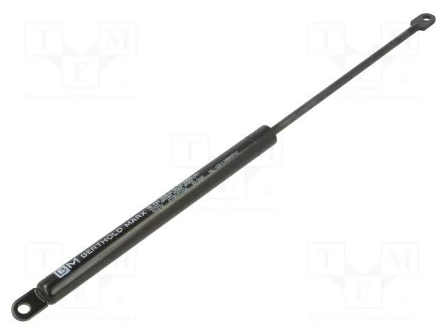 Gas spring; mounting holes; L: 365mm; Øout: 15mm; Piston diam: 6mm PNEUMAT ST-150-350N-D6