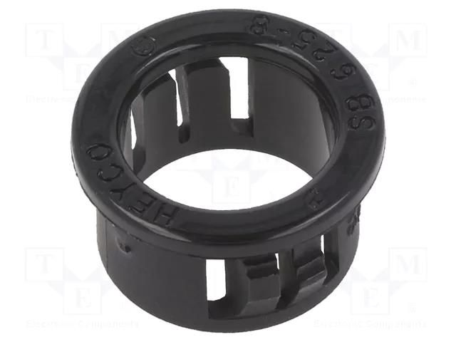 Grommet; Ømount.hole: 15.9mm; Øhole: 12.7mm; polyamide; black KEYSTONE KEYS8476