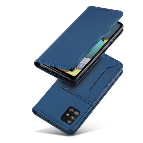 Magnet Card Case For Samsung Galaxy A12 5G Pouch Wallet Card Holder Blue, Hurtel 9145576251034 9145576251034
