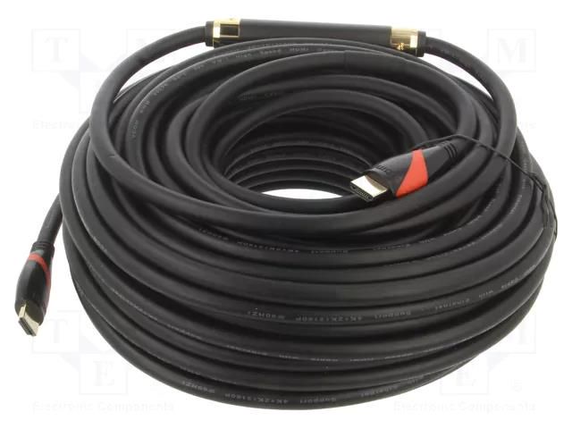 Cable; HDMI plug,both sides; PVC; 30m; black; HDMI 1.4; Core: Cu VCOM CG525-R-30.0