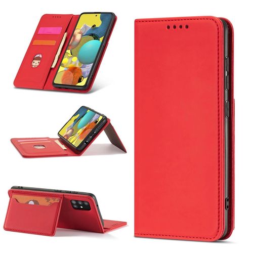 Magnet Card Case Case for Samsung Galaxy A13 5G Pouch Wallet Card Holder Red, Hurtel 5907769342585