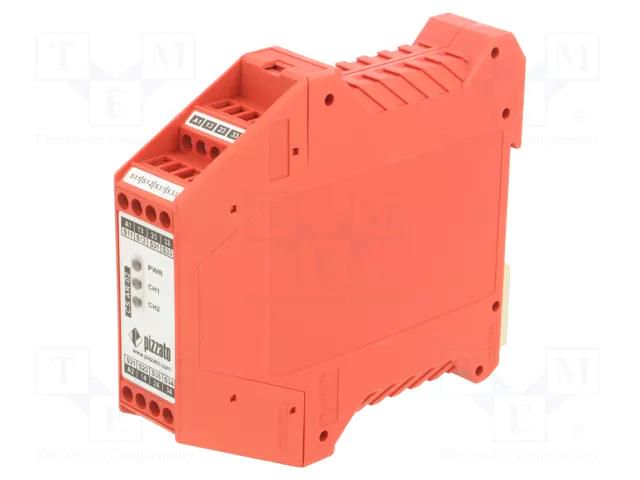 Module: safety relay; 230VAC; for DIN rail mounting; CS; -25÷55°C PIZZATO ELETTRICA CS-AR-02V230