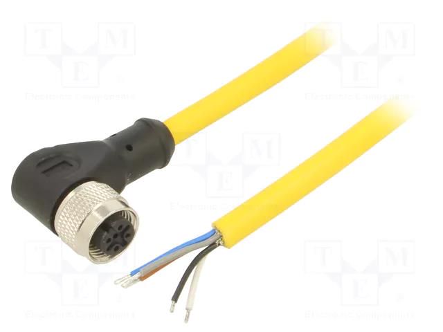 Cable: for sensors/automation; M12; PIN: 5; angled; plug; 250VDC MUELLER ELECTRIC C5D06M010
